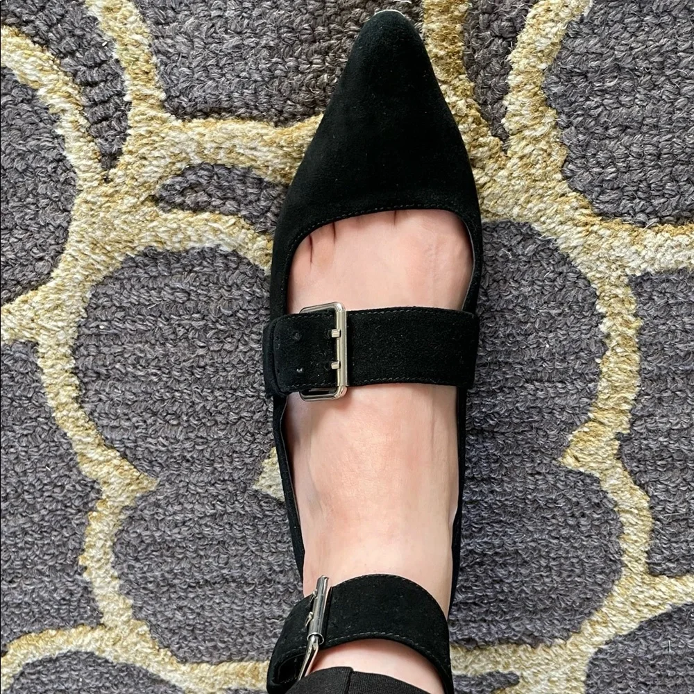 Buckle suede flats - Picture 2 of 6